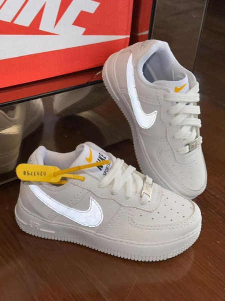 Air Force 1 Reflexivo Infantil - Branco