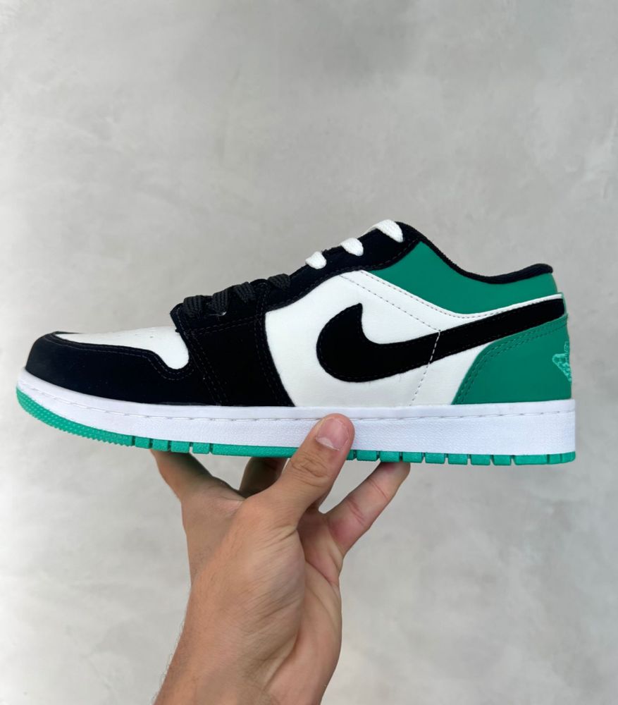 Jordan 1 low verde e preto